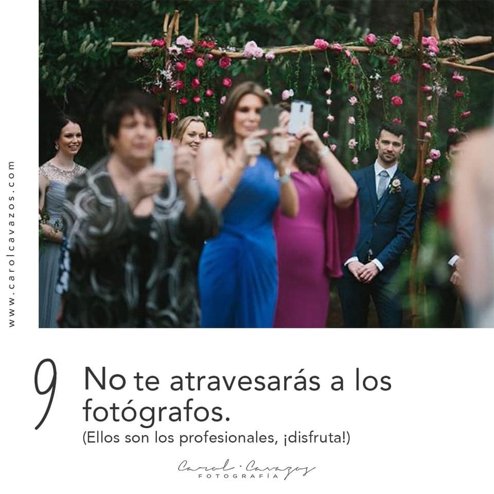 No te atravesarás a los fotografos